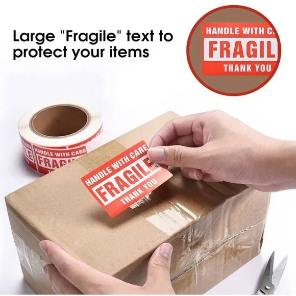 Fragile Handle With Care Stickers - Picture 2 of 2